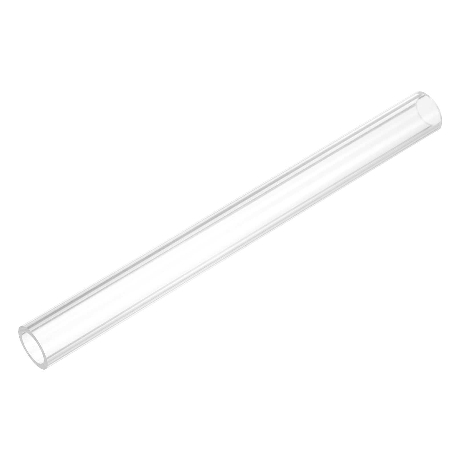 uxcell Rigid Round Clear Tubing 9mm(3/8") ID x 15mm(9/16") OD x 0.5Ft(150mm) Length Plastic Tube