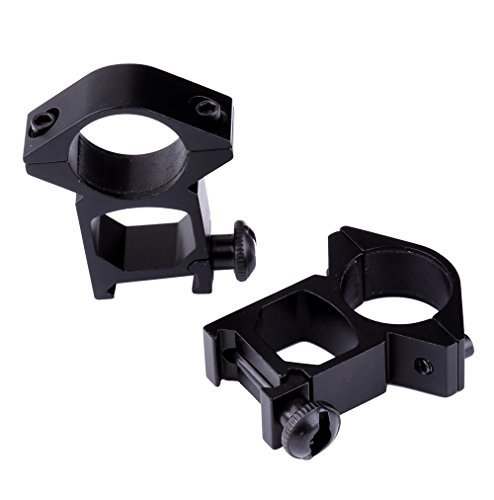 FIRE WOLF Haut Profil Voir à Travers 25.4mm Scope Rings 21mm Picatinny Weaver Rail Mount Cover