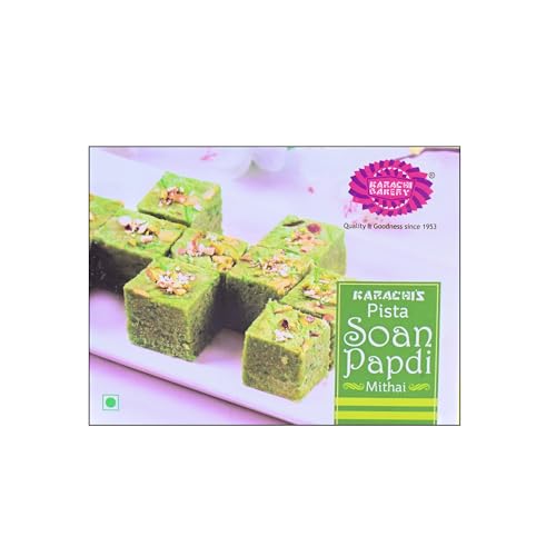 Image of KARACHI BAKERY Pista Soan Papdi Mithai 200 G