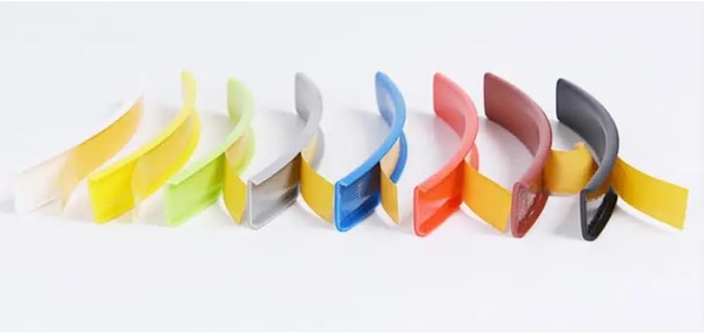 6.5FT Self Adhesive Furniture Corner & Edge Protector, U-Shape Edge Banding Flexible TPE Veneer Edging Strip for Repair & Renovation (White,U 36mm)