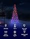Twinkly Lichterbaum 3D 3 Meter, Flacher Weihnachtsbaum für Türen und Wände im Innen- und Außenbereich, 300 Kartierbare RGB- und Weiße LEDs, Kompatibel mit Alexa und Google Home, IP44, App-Steuerung