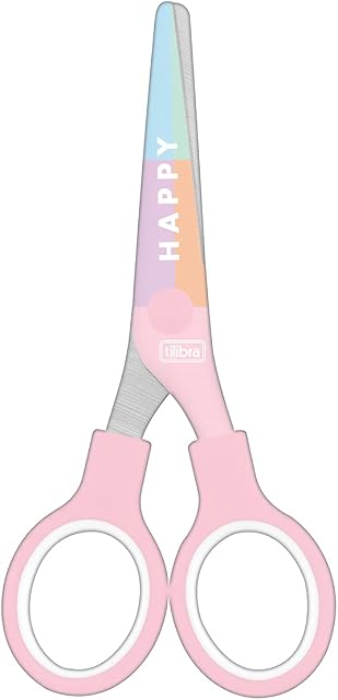 Tesoura Escolar 128mm Happy - Tilibra, 325708