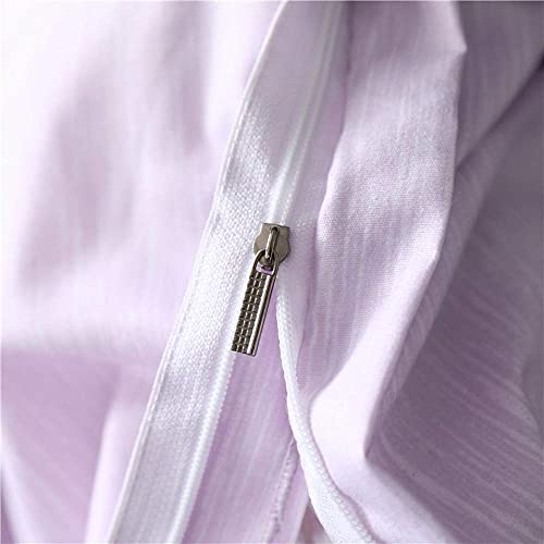 Ensemble de couette simple violet à imprimés floraux parure de lit polyester 135x200 - 6