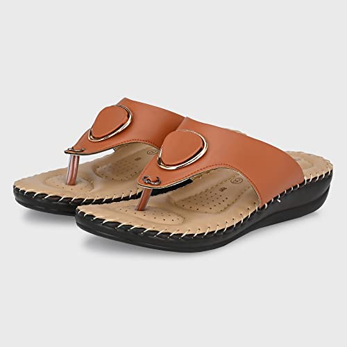 Image of Centrino Women's Thong Comfortable Ortho Care Ladies | Fashion Wear Sandal & Chappal | Soft Cushioned for More Comfort (7902)