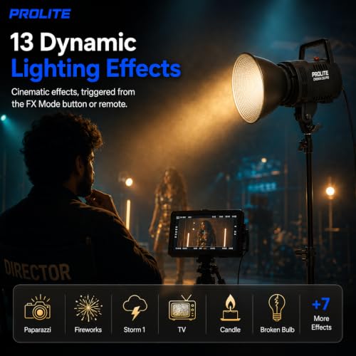 Image of Prolite Cinemax 250 Pro Bi COB LED Studio Light, 2700-6500K Bowens Mount