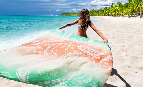 Beach Blanket Sandproof Extra Large Beach Mat Adults Waterproof Sand Free - image 6