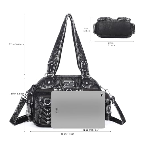 Image of Angel Kiss Small Purse Handbag for Women Crossbody and Shoulder Bags Multipocket Soft Hobo Purses