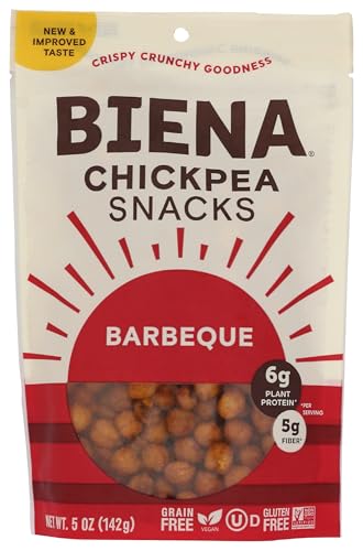BIENA Chickpea Snacks - Crunchy Roasted Chickpeas - High Fiber