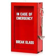 Funny Gift Emergency Box w/Hammer, Break in Case of Emergency Box, Personalized Prank Gag Gift for Birthday Holiday, Funny Office Desk Decor, White Elephant Gift for Friend Coworker Family