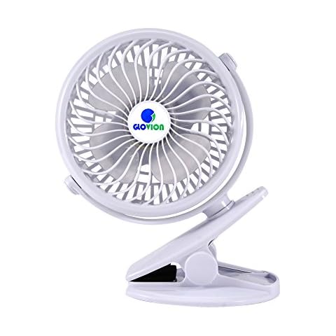 Glovion Clip-on Fan for Pushchair-USB Rechargeable Portable Fan for Outdoor Use Cover