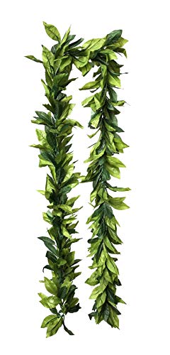 Maile Lei - Artificial Silk Fabric - Realistic Maile Leaf - Perfect for Hawaiian Hula, Luau, Party