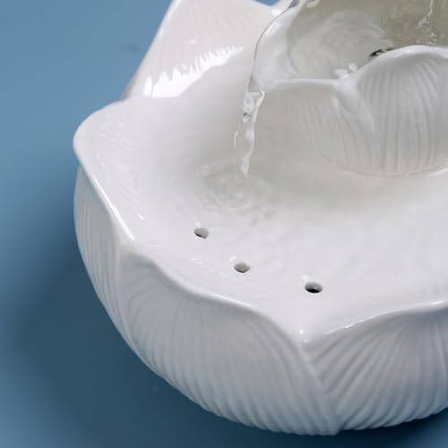 Fuente de agua eléctrica para gatos color rosa miniatura 6