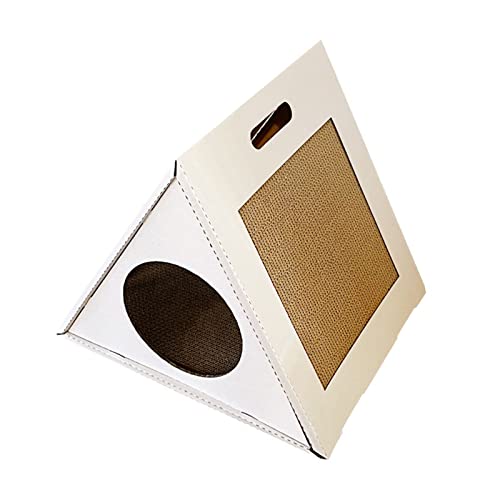 猫ベッド 段ボールスクラッ猫ベッドスクラッチ猫ハウス段ボール紙スクラッキャットハウスペットおもちゃ猫スクラッチボード(40x40x40cm)