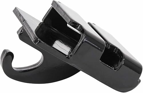 Miniatura 8 de Mytee Products Torno de remolque doble L, gancho de estante bajo, recubrimiento de polvo negro