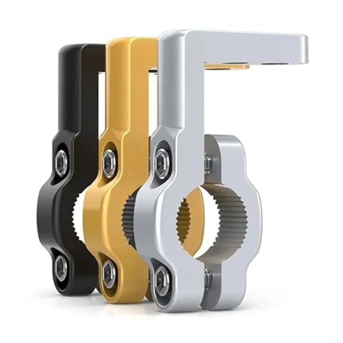 Soporte de manillar aluminio T21E para barra de luz y mapas de moto 5