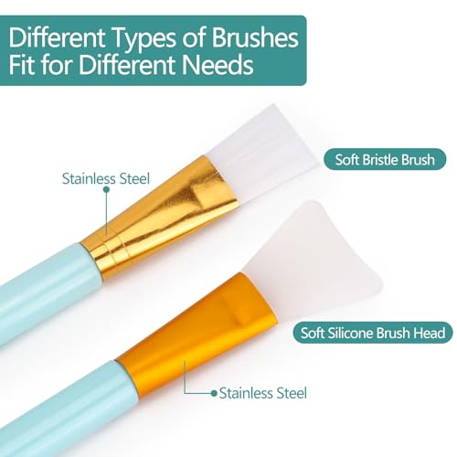 Tecbeauty Face Mask Mixing Bowl Set, 10 Pcs Diy Facemask Mixing Tool Kit With Silicone Facial Mask Bowl Brushes Stick Spatula Measuring Cup  thumb #3