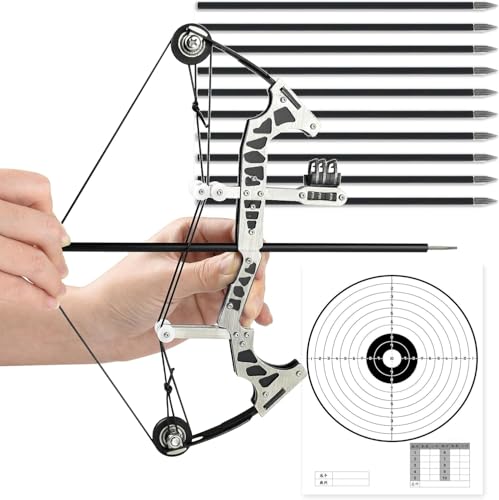 Mini Archery Compound Bow Set, Stainless Steel