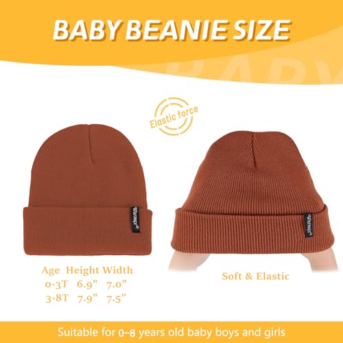 Image of Century Star Kid's Soft Slouchy Beanie Hat Toddlers Winter Cute Cuff Baggy Hip-hop Hat Boys Girls Youth Knit Skull Cap