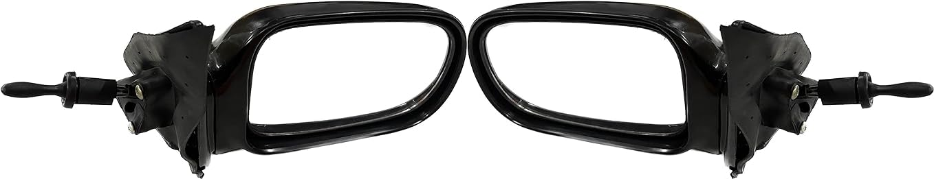 K D Side/Door Mirror for Maruti Esteem VX (Right & Left Side) Adjustable (Black) (PAIR)
