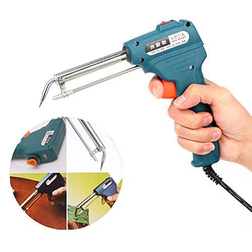 Image of DIY Crafts 220V 60W Automatic Send Tin Electric Soldering Iron Wedling Gun Rework Station Complete Kit Extra Pcs As Choice. (Design No # 2, Pack of 1 Set)