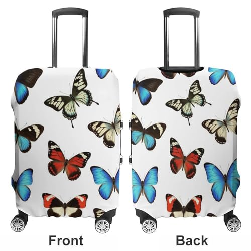 Luggage Cover Elastic Washable Anti-scratch Suitcase Protector Butterfly (56) Elastic Suitcase Cover Luggage Protector3