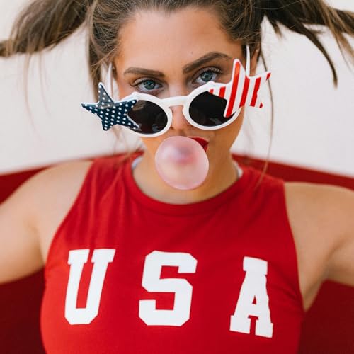 4th of July Outfits for Women, USA Bracelet Stackable American Flag Partriotic Bracelet Fourth of July Accessories Memorial Day Decorations - Independence Day Celebration Jewelry4