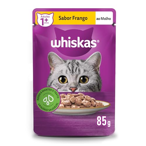 whiskas Ração Úmida Para Gatos Whiskas Sachê Frango Ao Molho Adultos 85G