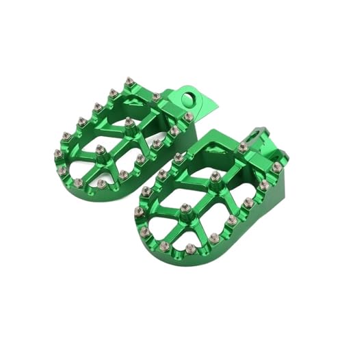 FULUSIC Reposapiés Moto para Suzuki para RM65 2003 2004 2005 para RM100 2003 Reposapiés Reposapiés Pedales Pedales Reposapies Moto(Green)