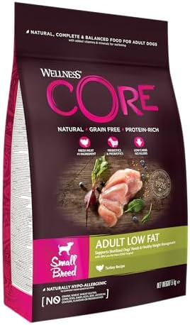 Wellness Core Small Breed Low Fat, Turkey, 5 kg, Small Breed Adul...
