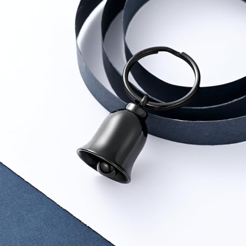 constantlife Bell Urn Necklace for Ashes Cross Motorcycle Memorial Pendant Cremation Jewelry Human Pet Ash Holder Keepsake Gift for Men Women4