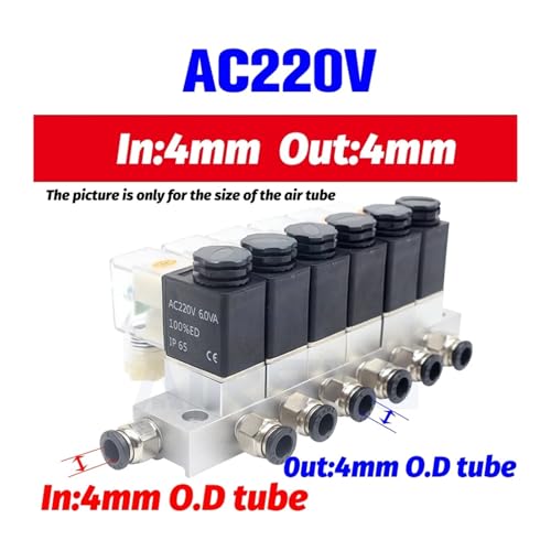 Électrovanne pneumatique 2v025 12V pour centraliser 7 circuits d'air comprimé