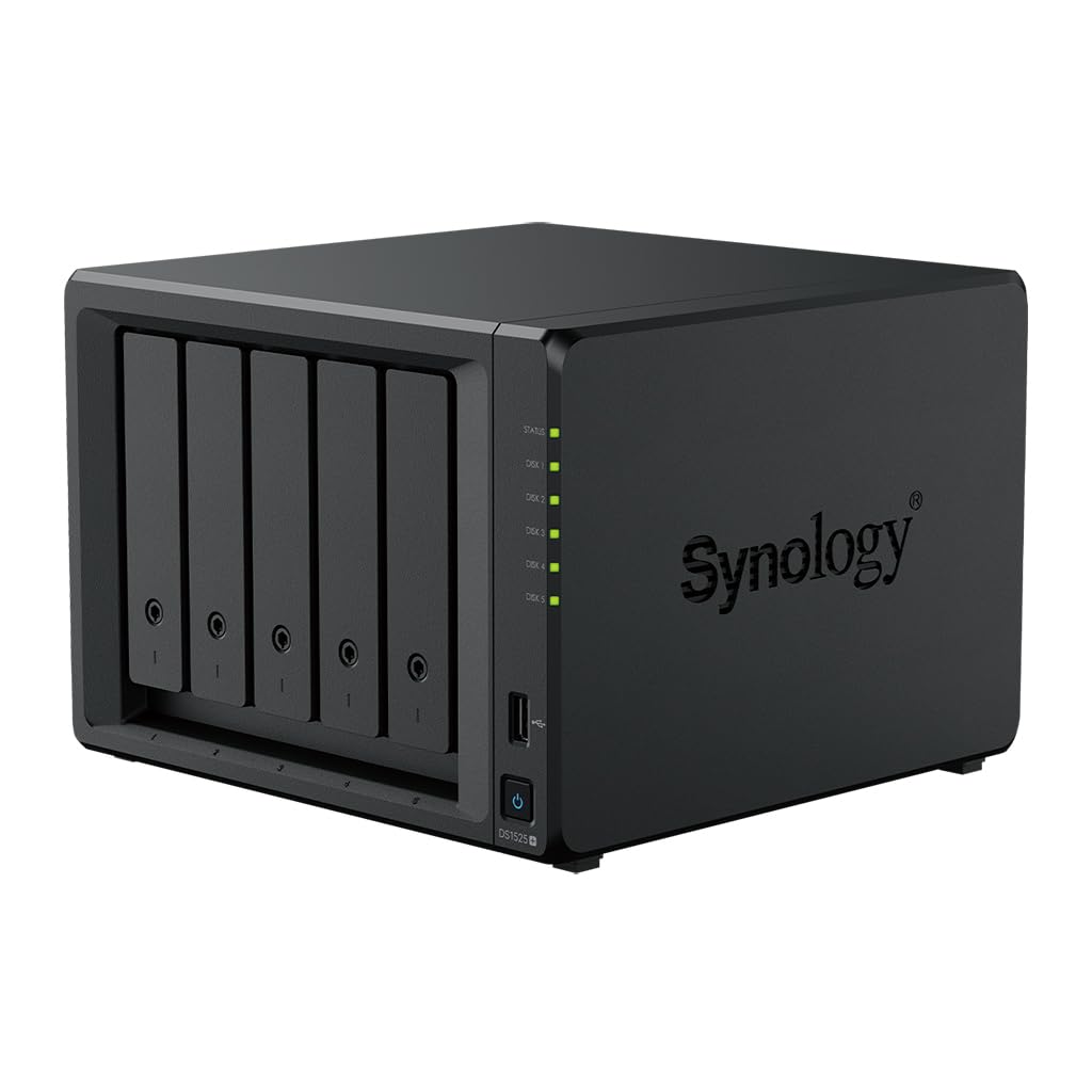 Synology Diskstation NAS DS1525+ Bundle 30TB Seagate (5X 6TB Ironwolf) 5 Bay, 8GB RAM (30TB)