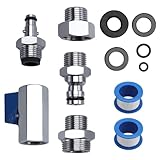 EVRBUL Flush Fitting Kit Flush Port Quick Connect Fitting Flush Water Conduction Assy Compatible with Yamaha PWC WaveRunner/Sport Jet Boat for EX VX FX GP Series