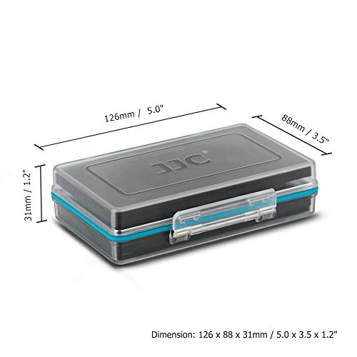 JJC AA Batteriebox Aufbewahrungsbox für 8 x AA-Batterien oder 14500 wiederaufladbare Batterien