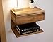 WOODCHES Floating Nightstand Side Accent or End Table with Storage Drawer, Wood Bedside Shelf, Handmade Floating Table (CAPE TOWN)