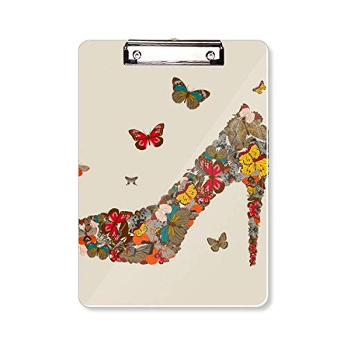 Bloc-notes A4 motif chaussures talons hauts papillons ranger