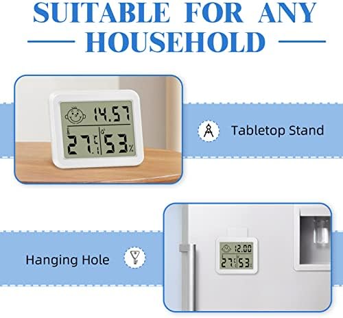 Room Thermometer Indoor, Digital Room Thermometer Indoor, Home thermometer Hygrometer with Indoor Climate Indicator, Indoor Thermometer for Office, Baby Room, Greenhouse, Wine Cellar