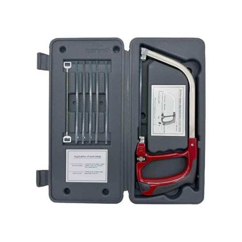 Platinum Magic Saw Kit de scie à chantourner multi-matériaux pour bois, métal, carrelage, verre comprenant 6 lames, lame diamantée, coupe-rouleau et étui...