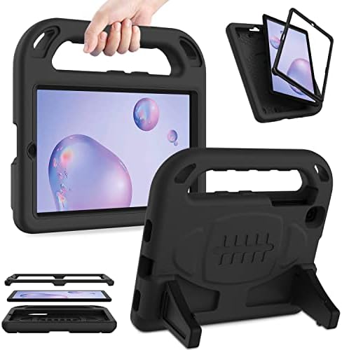 AVAWO Kids Case for Samsung Galaxy Tab A 8.4 (2020) SM-T307 - Built in Screen Protector - Shock Proof Lightweight Convertible Stand Kids Friendly Case for Galaxy Tab A 8.4-inch Release in 2020, Black