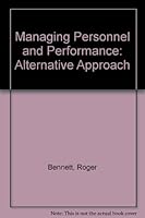 Managing Personnel and Performance: An Alternative Approach 0470271620 Book Cover