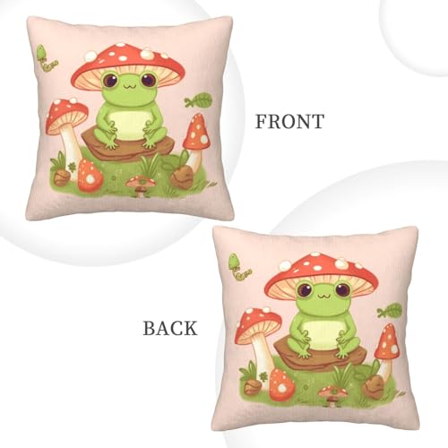 Housse de coussin velours côtelé grenouilles 45x45 cm pour déco canapé - 5