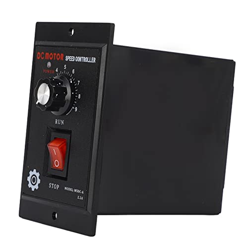 RASTKY Controlador de Velocidad del Motor Regulador Eléctrico Eficiente de 180 V CC para Instalación de Panel Reductor de Engranajes en Miniatura (500W)