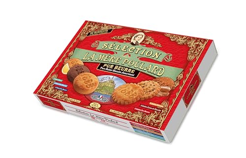 La Mère Poulard, Surtido Galletas de Mantequilla Francesas Sables y Pallets - Caja de 375g