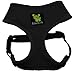 EcoBark Dog Harness - Eco-Friendly Max Comfort Harnesses - Luxurious Soft Mesh Halter - Over The Head Harness Vest- No Pull and No Choke for Puppy, Small Breeds & Medium Dogs (Large, Black)