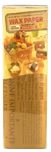 ワックスペーパー 20枚入 クールブラウン