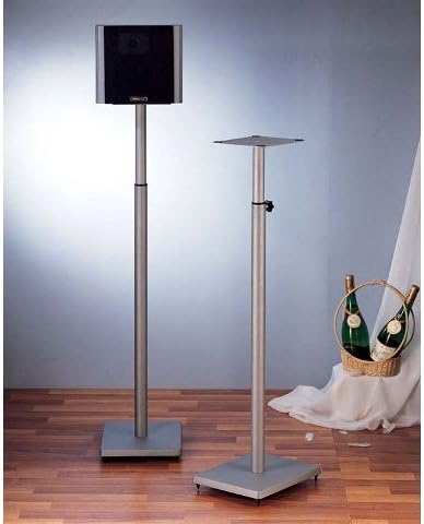 BLE101S Silver Iron Cast Baseadjustable Speaker Stand