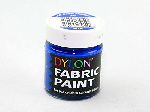 Textilfarbe von Dylon blau (für dunkle Textilien) – Pro Glas + Gratis Minerva Crafts Craft Guide