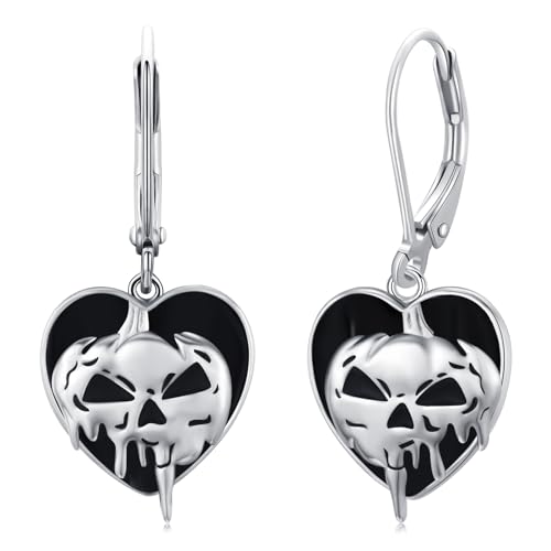 Boucles d'oreilles citrouille d'Halloween argent hypoallergénique homme