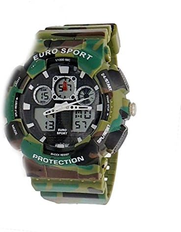 Men's New Tough Analog-Digital Sport Watch-Green