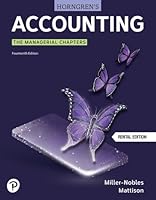 Accounting: The Managerial Chapters (14th Edition) RENTAL EDITION 0137884877 Book Cover